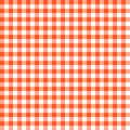 Orange Gingham seamless pattern Royalty Free Stock Photo
