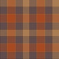 Orange Glen Plaid textured Seamless Pattern