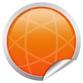 Orange glossy icon