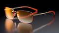Orange Glow Sunglasses: Precisionist Style With Delicate Constructions