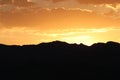 Orange and Golden Desert Mountain Sunset