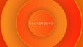 Orange gradient abstract background design in circle pattern for banner, poster, flyer, landing page, brochure Royalty Free Stock Photo