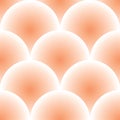 Orange gradient fish scale pattern, geometric vector repeat background Royalty Free Stock Photo