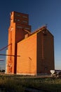 Orange Grain Elevator