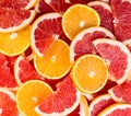 Orange and grapefruit background