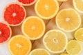 Orange, Grapefruit, Lemon And Lime Citrus Fruit Slices