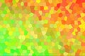 Orange and green brights Little hexagon background illustration.