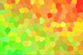 Orange and green brights Middle size hexagon background illustration.