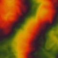 Orange green clouds surreal abstract background, graphics Royalty Free Stock Photo