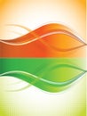 Orange and green curves background Royalty Free Stock Photo