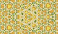 Orange green kaleidoscope patterned background for wallpapers