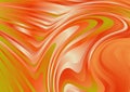 Orange and Green Wavy Ripple Lines Background Vector Graphic Royalty Free Stock Photo