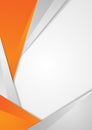 Orange grey abstract tech corporate background