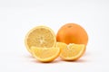 Orange on a white background.Natural.For Isolation.