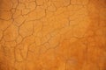 Orange grunge concrete wall textured and background Royalty Free Stock Photo