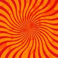 Orange grunge sunburst Royalty Free Stock Photo