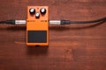 Orange guitar pedal