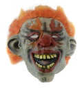 Orange Hair Creepy Clown Mask Royalty Free Stock Photo