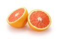 Orange halves Royalty Free Stock Photo