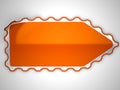 Orange hamous sticker or label Royalty Free Stock Photo