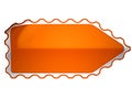 Orange hamous sticker or label Royalty Free Stock Photo