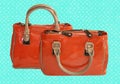 Orange handbag Royalty Free Stock Photo