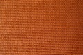 Orange handmade rib knit fabric