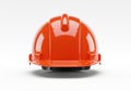 Orange hard hat isolated on white background Royalty Free Stock Photo