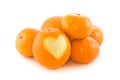 Orange heart Royalty Free Stock Photo