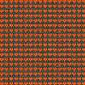 Orange heart pattern