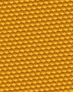 Orange honeycomb grid background 3D illustration Royalty Free Stock Photo