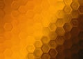 Orange Honeycomb Pattern Background Vector Eps