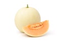 Orange Honeydew Melon with slice Royalty Free Stock Photo