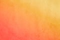 Orange hot summer gradient watercolor paint on old paper Royalty Free Stock Photo