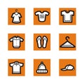 Orange icon series Royalty Free Stock Photo