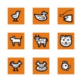 Orange icon series Royalty Free Stock Photo
