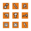 Orange icon series Royalty Free Stock Photo