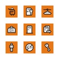 Orange icon series Royalty Free Stock Photo