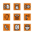 Orange icon series Royalty Free Stock Photo