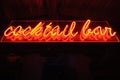 neon sign that says cocktailbar Royalty Free Stock Photo