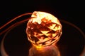 Orange Illuminated crystal