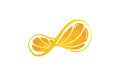 orange with infinity concept design Royalty Free Stock Photo