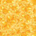 Orange Iris Flower Seamless Background. Vector Illustration Royalty Free Stock Photo