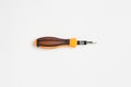 Orange isolated screwdriver Royalty Free Stock Photo