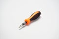 Orange isolated screwdriver Royalty Free Stock Photo