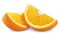 Orange isolated on white clipping path
