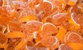 Orange jelly beans on pile Royalty Free Stock Photo