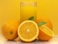 Orange with juice