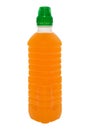 Orange juice in a bottle
