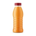 Orange juice bottle template. Royalty Free Stock Photo